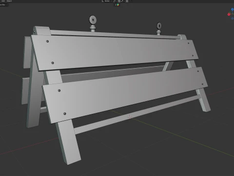 Road Traffic Barrier 3D Model