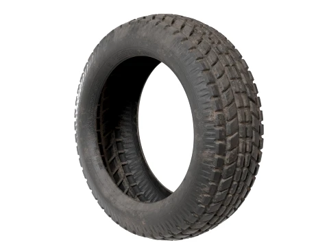 Dirty Tyre 3D Model