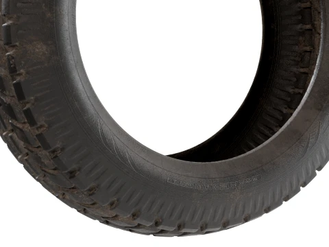 Dirty Tyre 3D Model