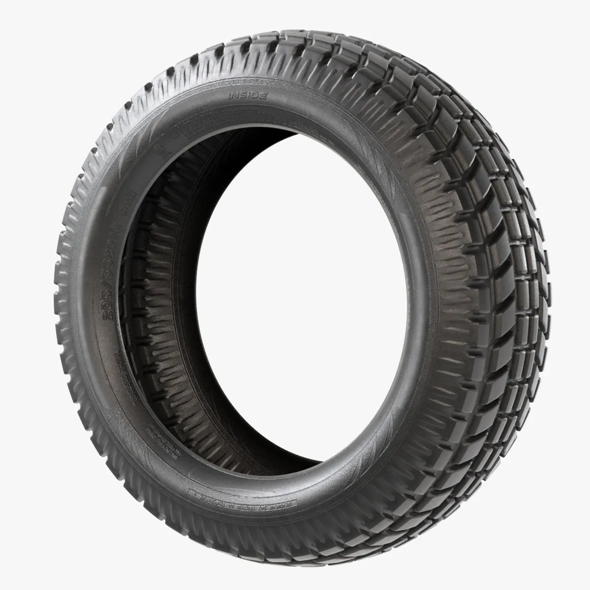 New Tire 3D Model .c4d .max .obj .3ds .fbx .stl .blend 