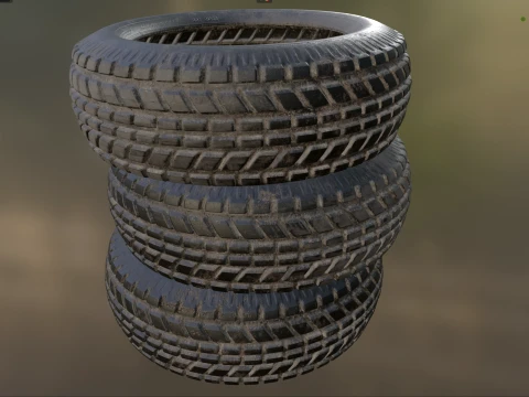 Tire Stack 1 3D Model