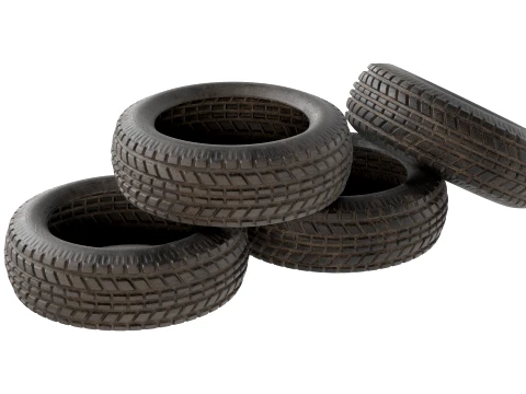 Tire Stack 2 3D Model