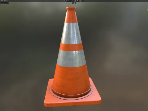 Traffic Cone 3D Model