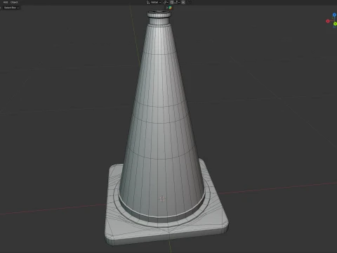 Traffic Cone 3D Model