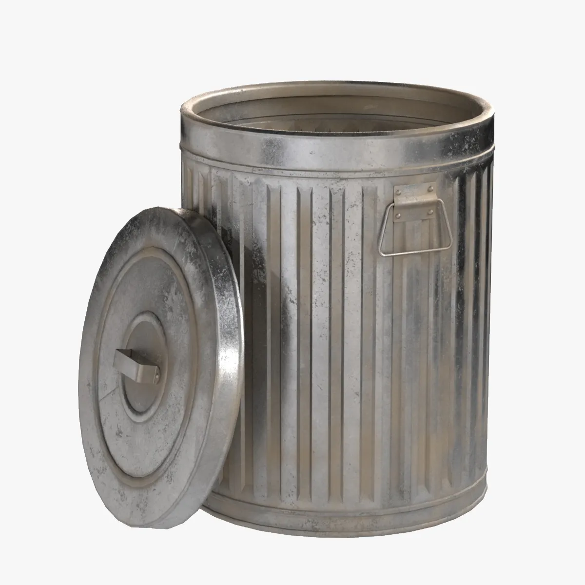 Trash Can 3D Modell .c4d .max .obj .3ds .fbx .stl .blend 