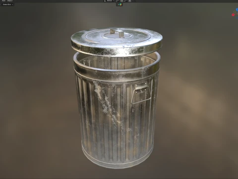 Trash Can 3D Modell