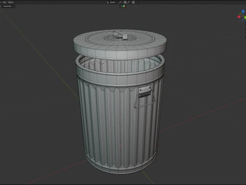 Trash Can 3D Modell