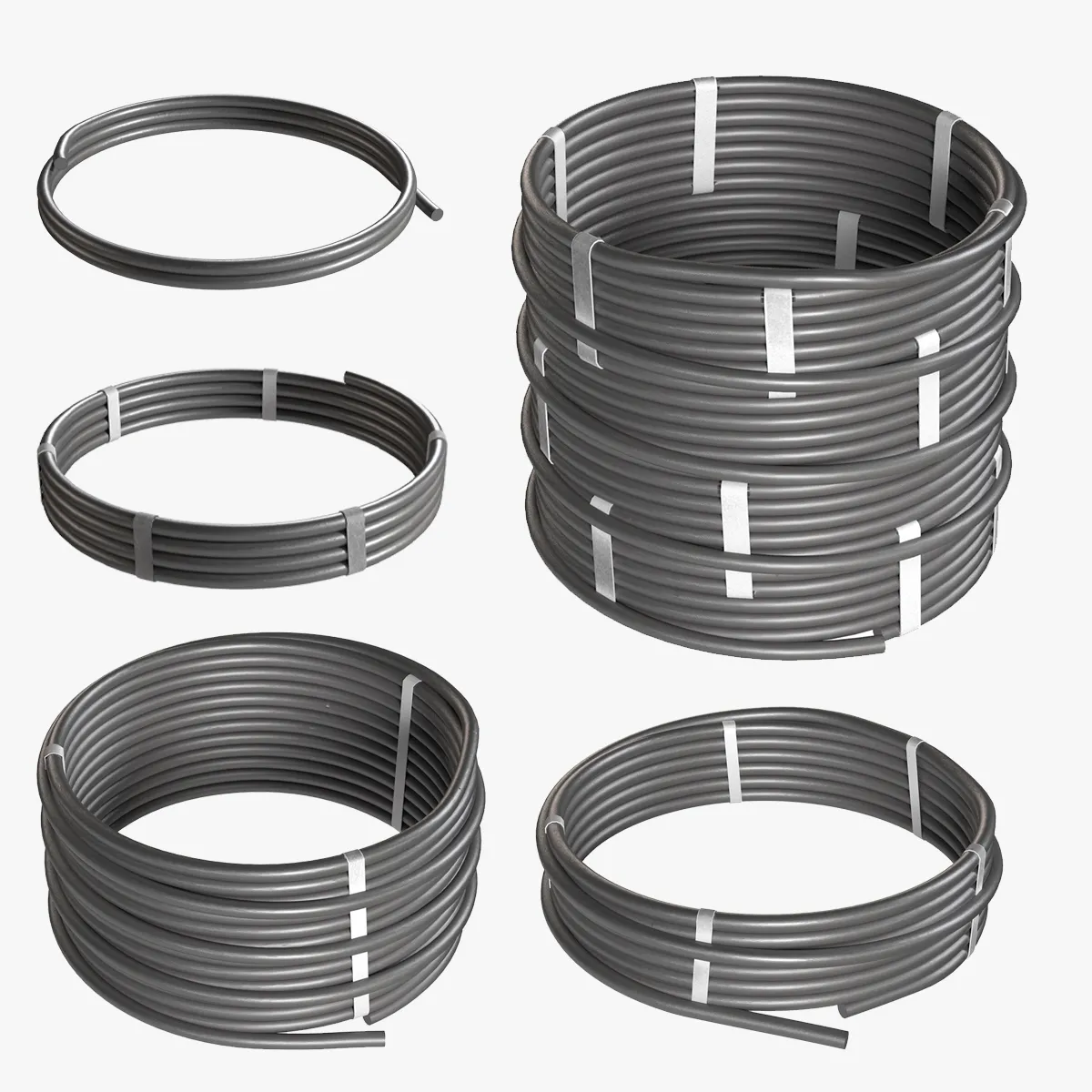 Wire Roll Collection 3D Model .c4d .max .obj .3ds .fbx .stl .blend 