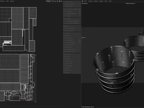 Wire Roll Collection 3D Model