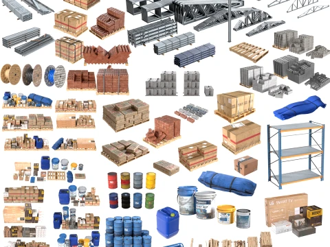 Building Materials Mega Collection Modelo 3D