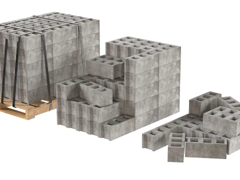 Building Materials Mega Collection 3D Model