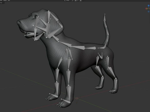 Beagle Dog 3D Model