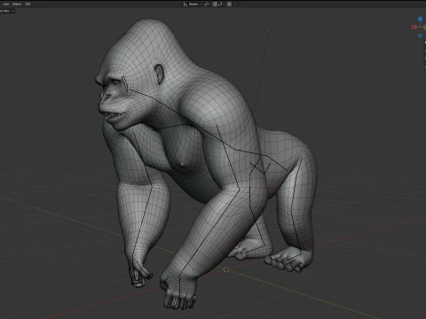 Gorilla 3D Model