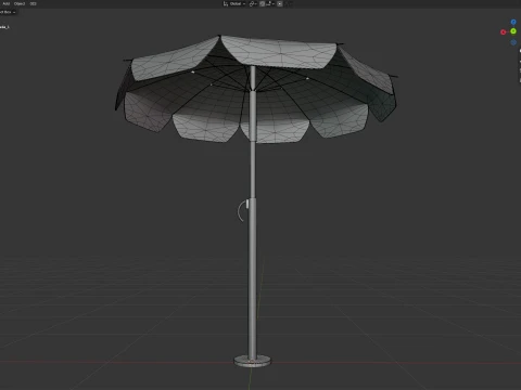 Beach Umbrella 3D Model