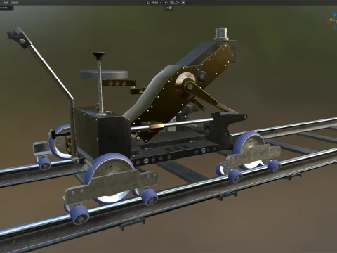 Cinetech Robin Camera Dolly and Accessories 3D Model