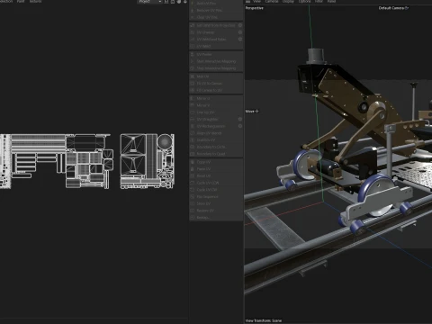 Cinetech Robin Camera Dolly and Accessories 3D Model
