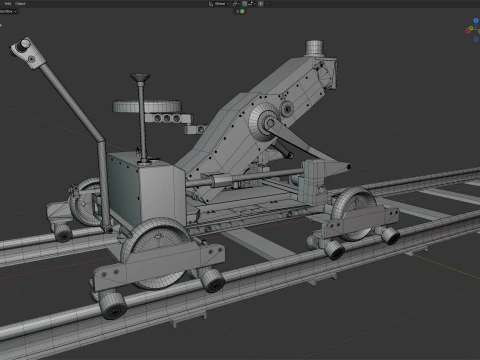 Cinetech Robin Camera Dolly and Accessories 3D Model