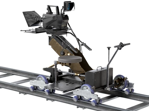 Cinetech Robin Camera Dolly and Accessories With Panasonic Camera 3D Model