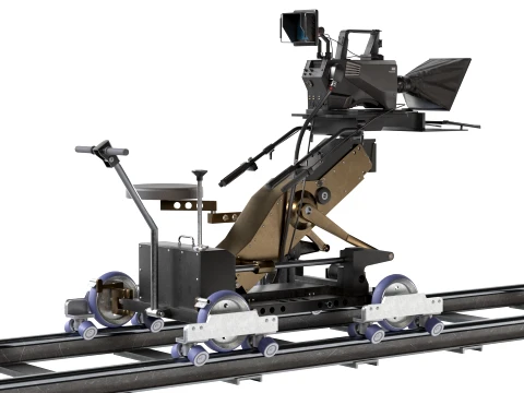 Cinetech Robin Camera Dolly and Accessories With Panasonic Camera 3D Model