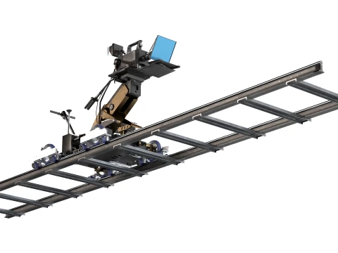 Cinetech Robin Camera Dolly and Accessories With Panasonic Camera 3D Model