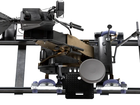 Cinetech Robin Camera Dolly and Accessories With Panasonic Camera 3D Model