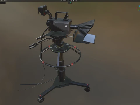Panasonic TV Camera Pedestal 3D Model