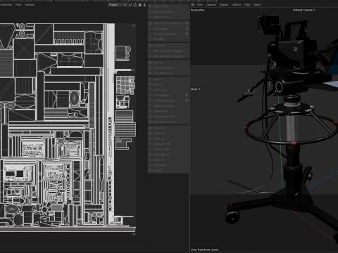 Panasonic TV Camera Pedestal 3D Model