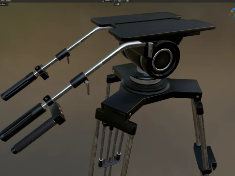 TV Studio Camera Pedestal 3D Model