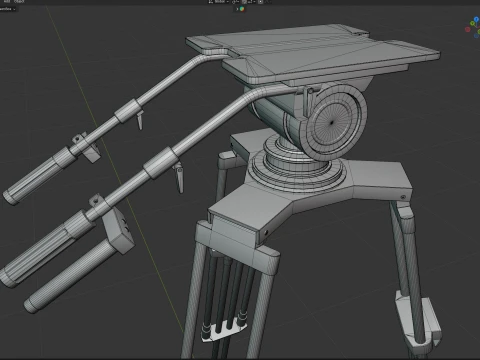 TV Studio Camera Pedestal 3D Model
