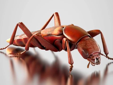 Staphylinidae rove beetle insect 3D Model