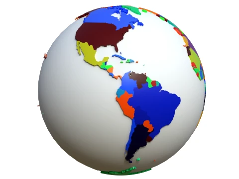 World Map Collection 3D Model