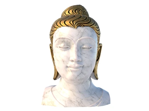 Asian Statue Collection 3D Model
