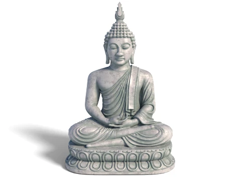 Asian Statue Collection 3D Model
