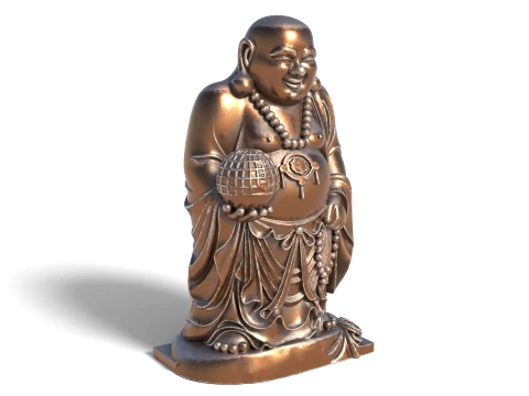 Asian Statue Collection 3D Model