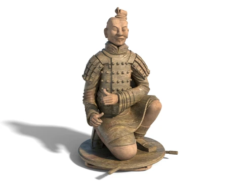 Asian Statue Collection 3D Model