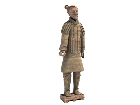 Asian Statue Collection 3D Model