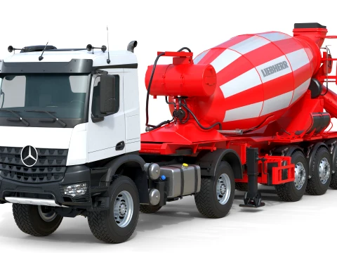 Liebherr Truck Mixer HTM 1204 T Model 3D