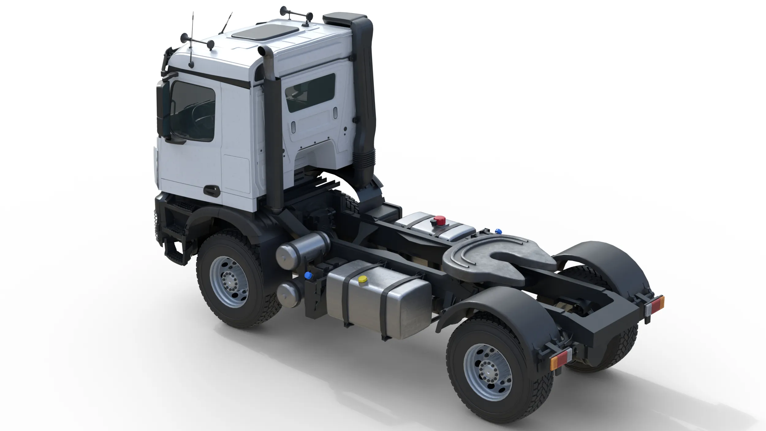 Mercedes Arocs Truck 3D Model .c4d .max .obj .3ds .fbx .stl .blend