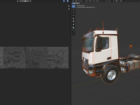 Mercedes Arocs Truck 3D Model