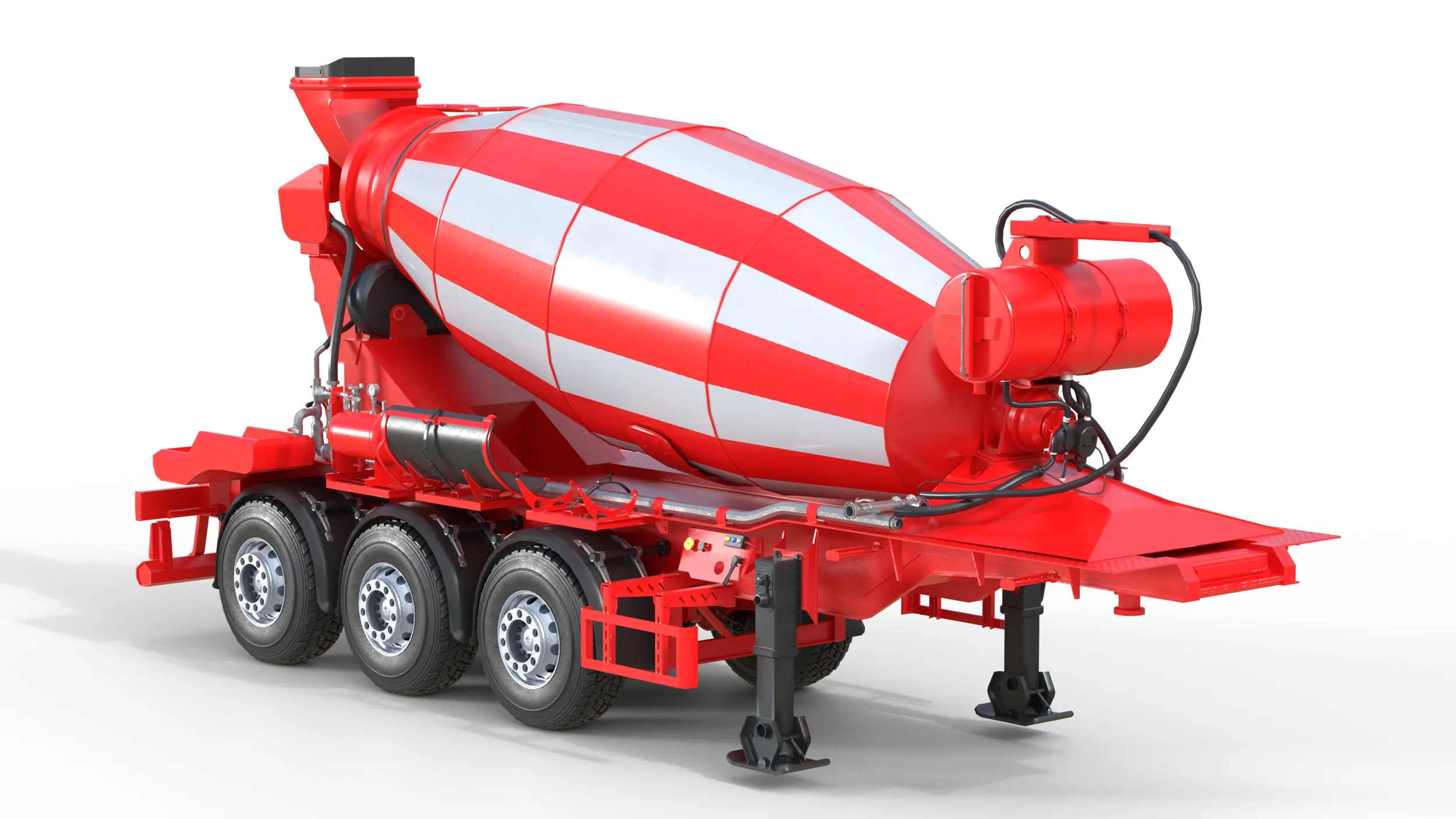 Liebherr HMT 1204 Concrete Mixer 3D Model .c4d .max .obj .3ds .fbx .stl .blend