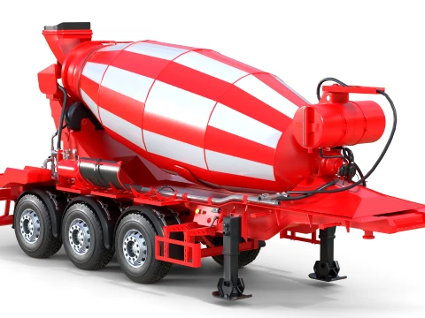 Liebherr HMT 1204 Concrete Mixer 3D Модель