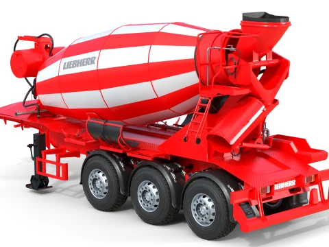 Liebherr HMT 1204 Concrete Mixer 3D Model