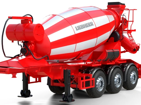 Liebherr HMT 1204 Concrete Mixer 3D Model