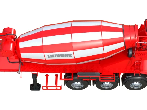 Liebherr HMT 1204 Concrete Mixer 3D Model