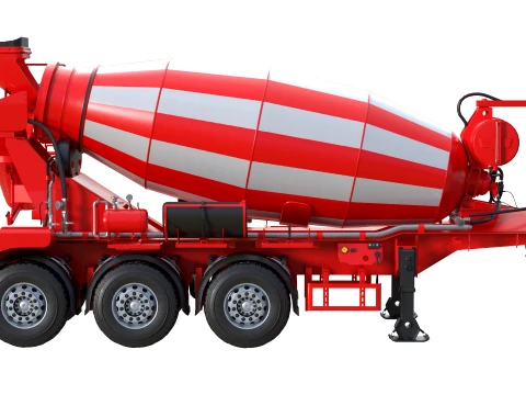 Liebherr HMT 1204 Concrete Mixer 3D Model