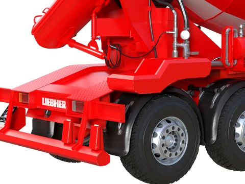 Liebherr HMT 1204 Concrete Mixer 3D Model