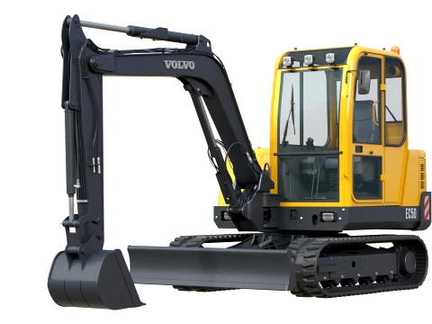 Volvo Compact Tracked Excavator EC50 3D Model