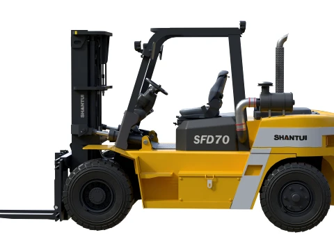 Shantui Diesel Forklift SFD100 3D Model