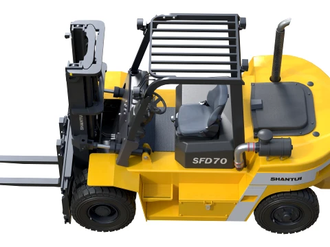 Shantui Diesel Forklift SFD100 3D Model