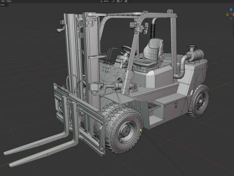 Shantui Diesel Forklift SFD100 3D Model